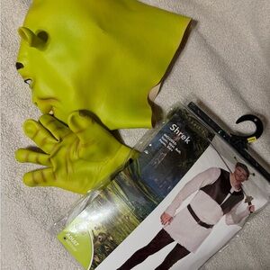 Shrek Costume - Mask and Gloves Set included